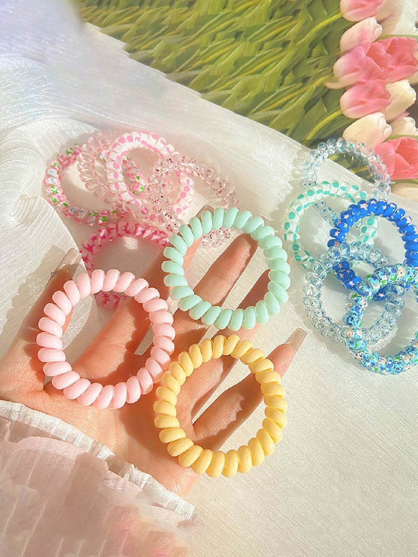 Telephone Wire Hair Scrunchies/Bracelet