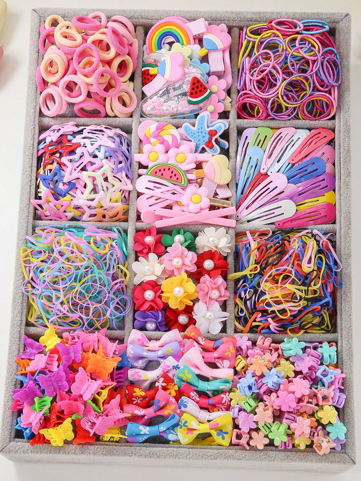 Mix of Colorful Hair Accessories and Clips for Babies/Kids