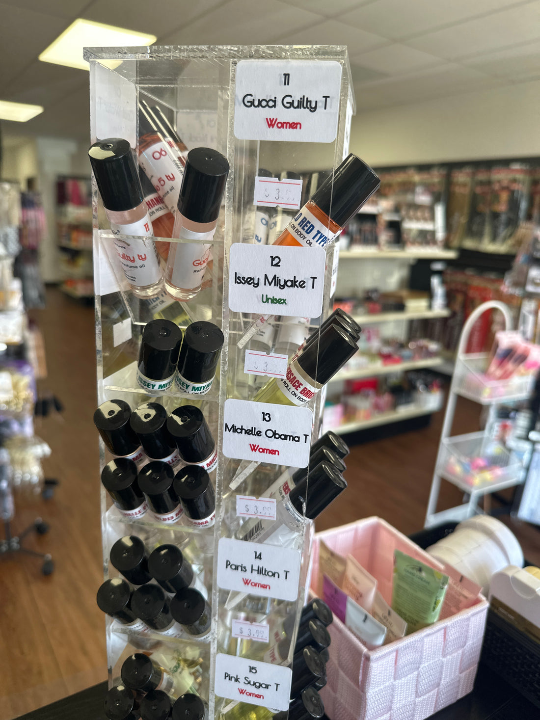 Body Oil Display Variety