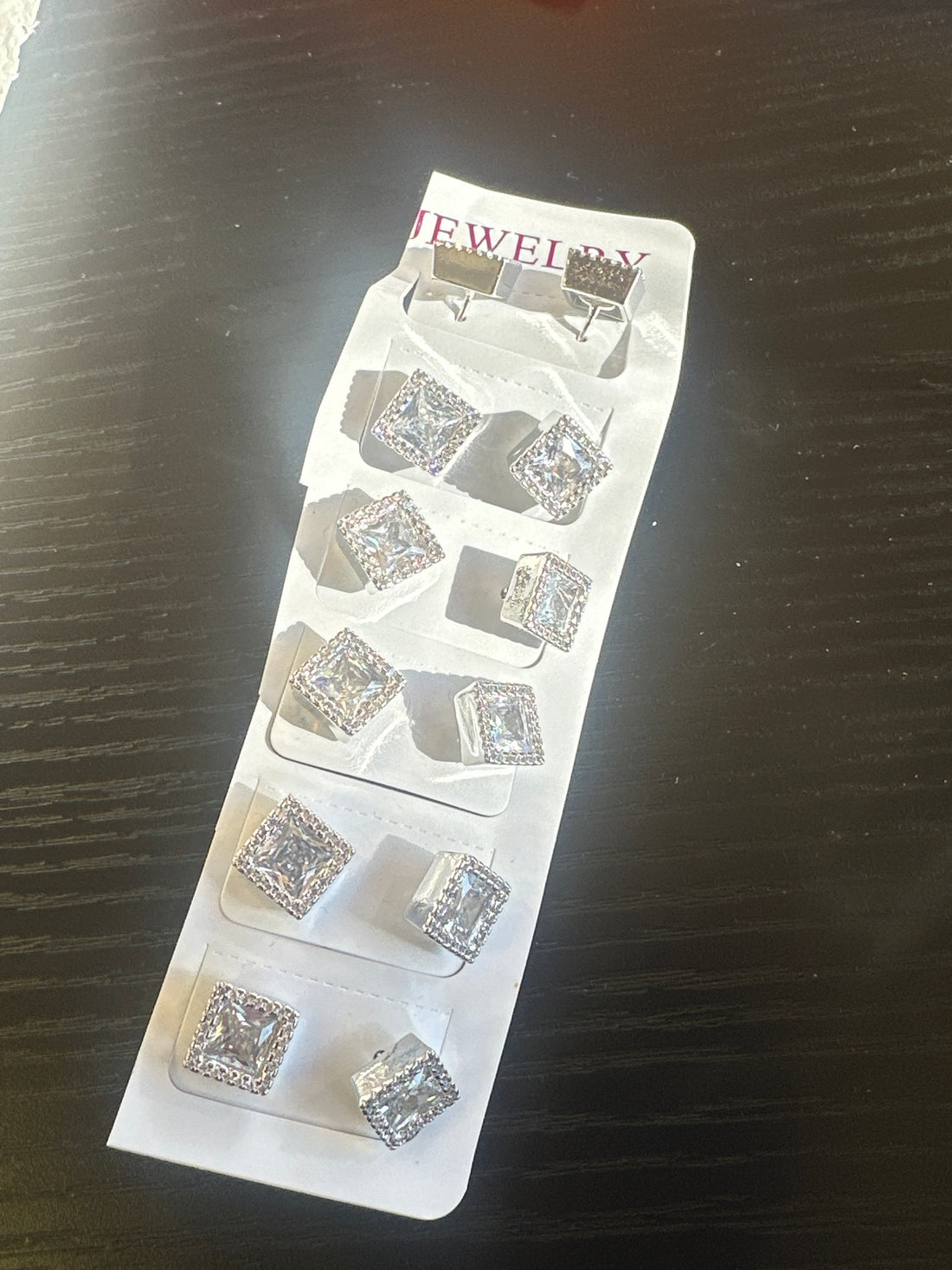 Silver Large Stud Earrings Pair (each)
