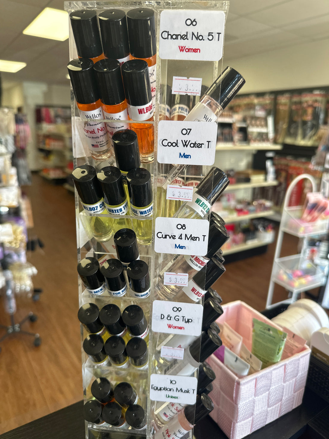 Body Oil Display Variety