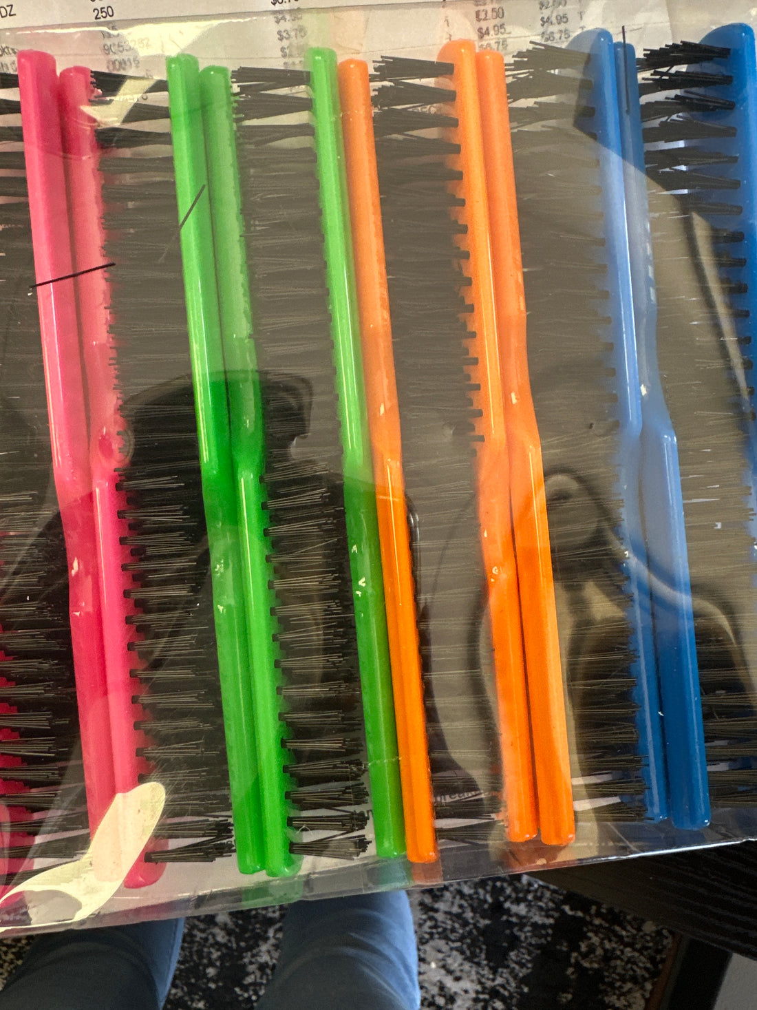 Neon Color Hard Hair Brush Large (each)
