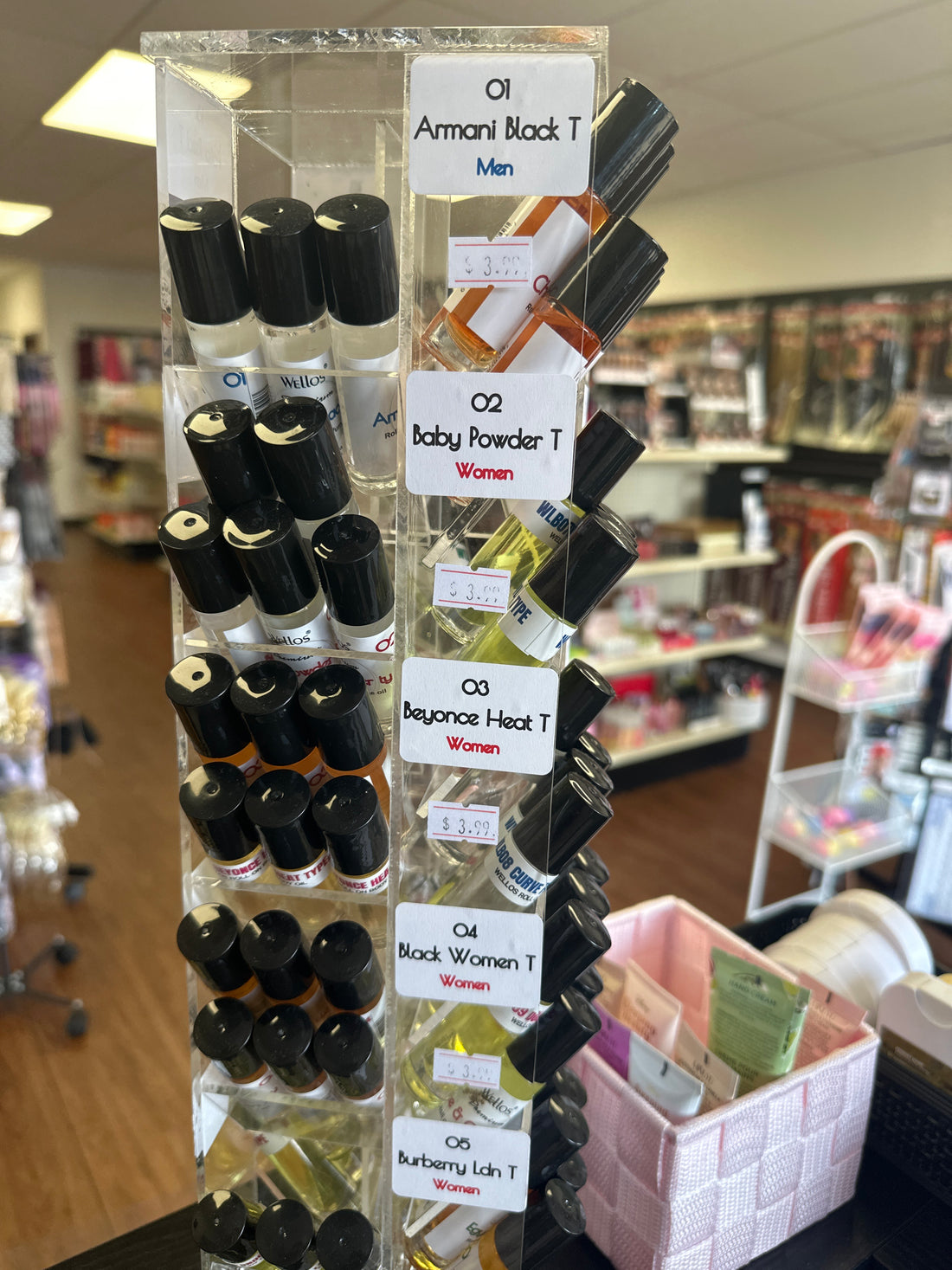 Body Oil Display Variety