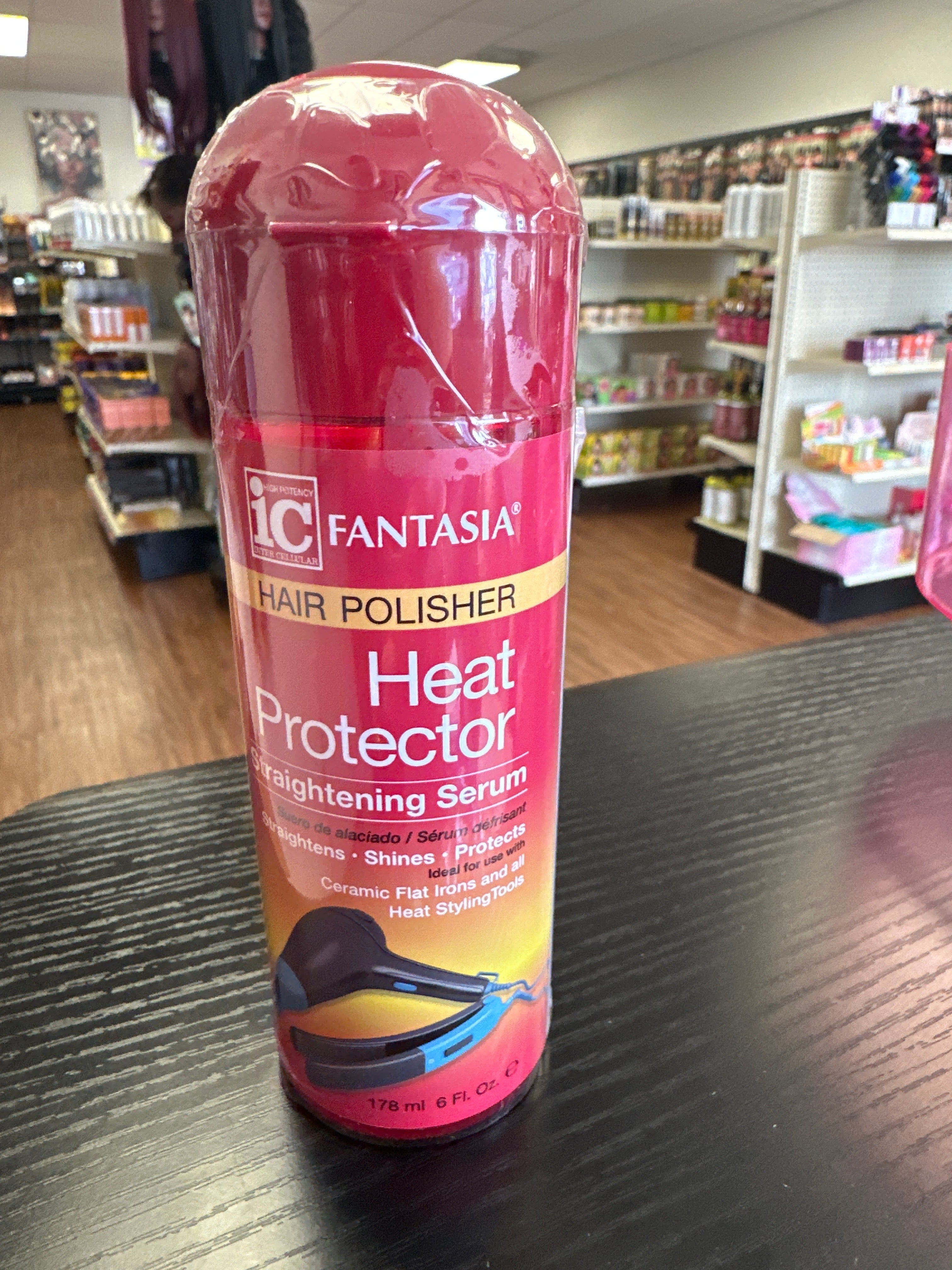 IC Fantasia hair polish heat protector with straightening Serum