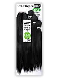 Organique Yaki Straight 4pc Hair Bundle #2 24”26”28” with Closure