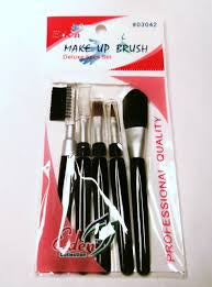 EDEN MAKE UP BRUSH 5 PC SET BLACK #03042
