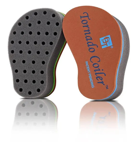 BT Tornado Coiler Hair Brush Sponge(Blue)