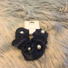 Scrunchies Elastic Satin Beaded