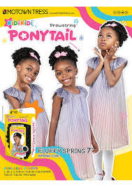 Motown Trees KidiKidi Fluffy Spring PonyTail 7”
