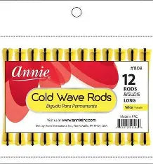 Annie Cold Wave Rod #1108 Yellow Long